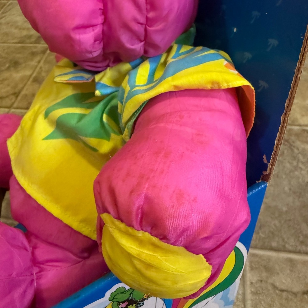 Fisher-Price The Wild Puffalumps Rhino Pink Plush Vintage 80s 90s Toy 8050 - Picture 6 of 16